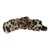Bananenklem panterprint_6 Haarspeld Bananenklem 11cm - Staartklem - Panterprint Stof - Zwart Beige