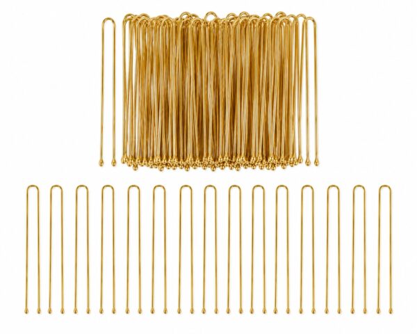 Styling Tool - Haardotspelden 6cm - Recht - Metalen Haarpinnen - Goud - Set van 40
