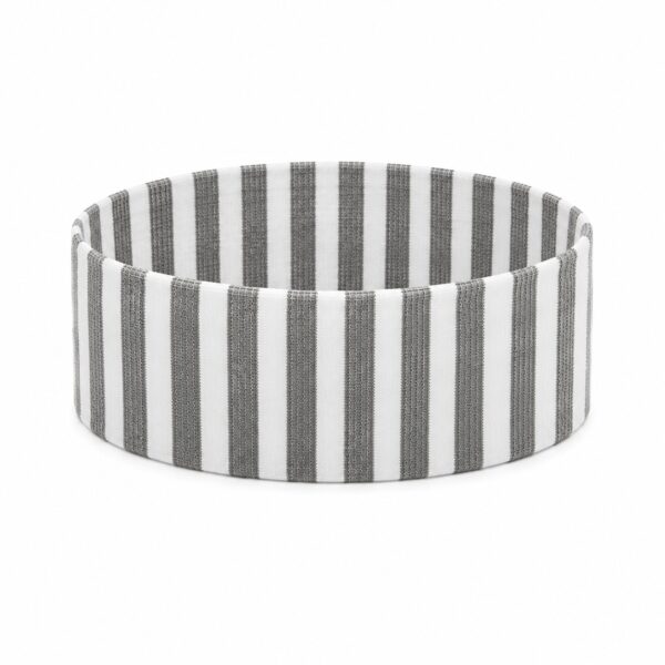 ChatGPT Image 31 aug 2026, 13_53_49 Haarband Stof 7cm - Streep Patroon - Wit Grijs