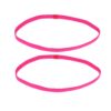 Haarband Sport 1cm - Elastiek - Anti-slip - Fuchsia Roze - Set van 2