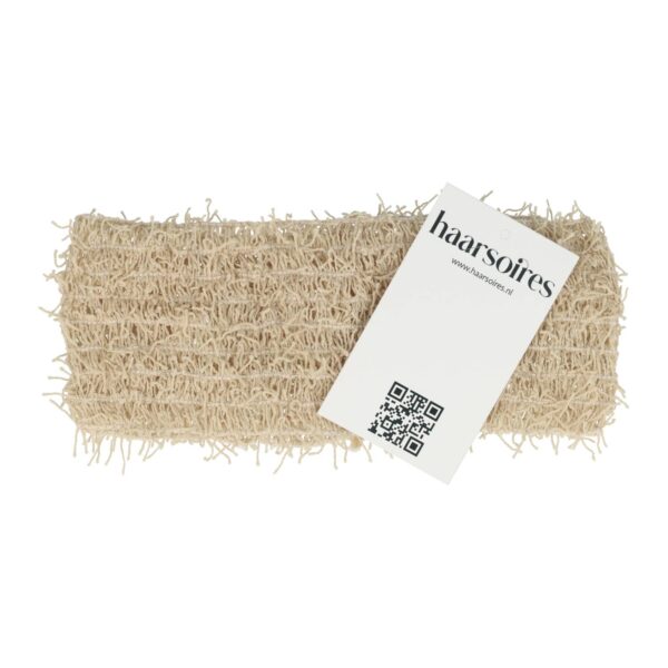 Haarband-spriet-elastiek_6 Haarband Stof 7cm - Opengewerkt - Spriet - Beige