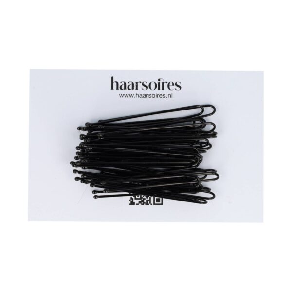 Styling Tool - Haardotspelden 5cm - Recht - Metalen Haarpinnen - Zwart - Set van 40