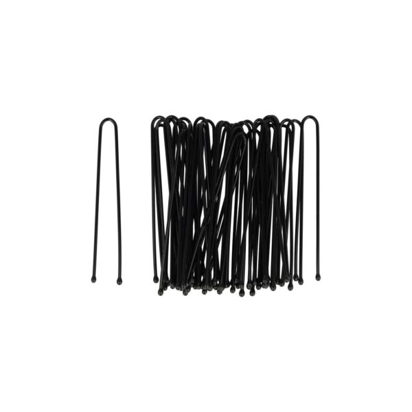 Styling Tool - Haardotspelden 5cm - Recht - Metalen Haarpinnen - Zwart - Set van 40