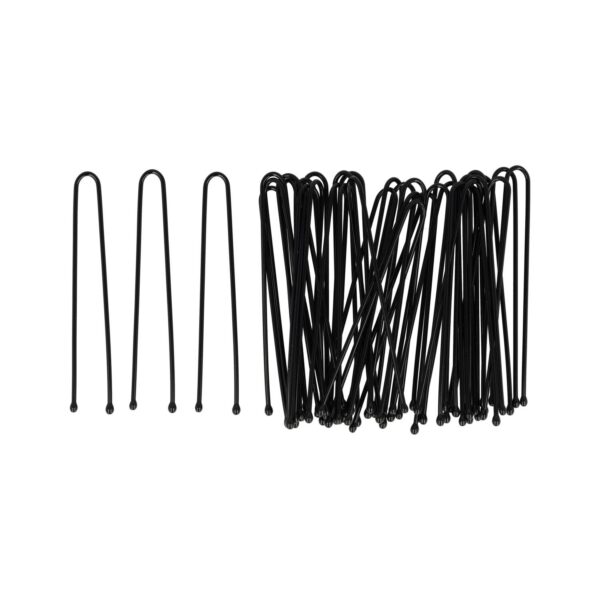 Styling Tool - Haardotspelden 5cm - Recht - Metalen Haarpinnen - Zwart - Set van 40