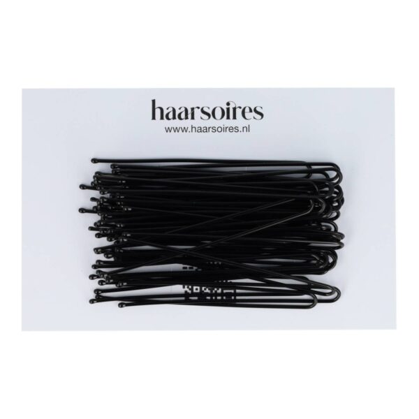 Styling Tool - Haardotspelden 6cm - Recht - Metalen Haarpinnen - Zwart - Set van 40