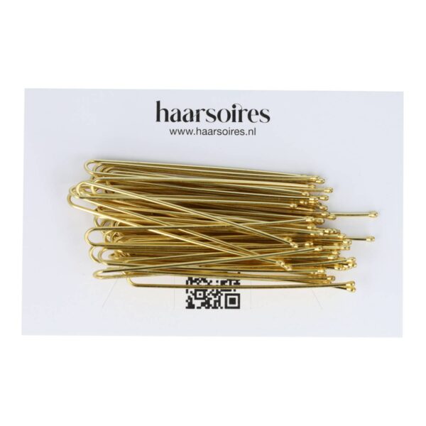 Styling Tool - Haardotspelden 6cm - Recht - Metalen Haarpinnen - Goud - Set van 40