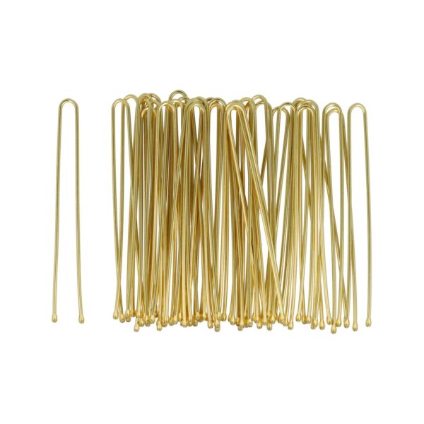 Styling Tool - Haardotspelden 6cm - Recht - Metalen Haarpinnen - Goud - Set van 40