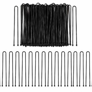 Styling Tool - Haardotspelden 6cm - Recht - Metalen Haarpinnen - Zwart - Set van 40