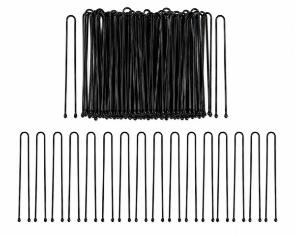 Styling Tool - Haardotspelden 6cm - Recht - Metalen Haarpinnen - Zwart - Set van 40