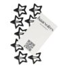 Klikklak ster vorm epoxy zwart_2 Haarspeld Klikklak 3cm - Ster - Zwart - Set van 10