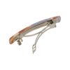 Patentspeld marmer colr_10 Haarspeld Patentspeld 9cm - Recht – Marmer Patroon – Bruin Creme Blauw