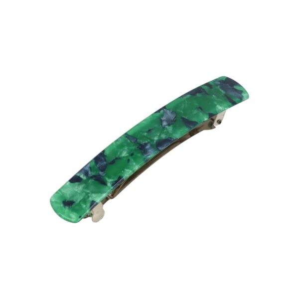 Patentspeld marmer colr_11 Haarspeld Patentspeld 9cm - Recht – Marmer Patroon – Grijs Groen