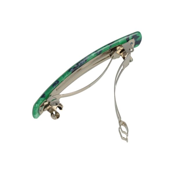 Patentspeld marmer colr_12 Haarspeld Patentspeld 9cm - Recht – Marmer Patroon – Grijs Groen