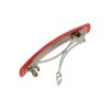 Patentspeld marmer colr_14 Haarspeld Patentspeld 9cm - Recht – Marmer Patroon – Rood