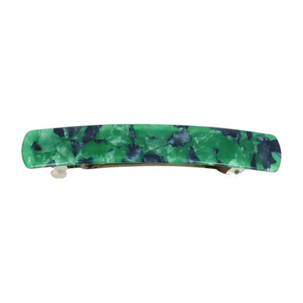 Patentspeld marmer colr_5 Haarspeld Patentspeld 9cm - Recht – Marmer Patroon – Grijs Groen
