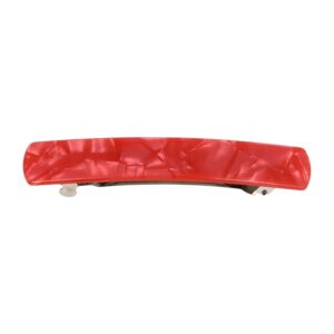 Haarspeld Patentspeld 9cm - Recht – Marmer Patroon – Rood