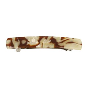 Haarspeld Patentspeld 9cm - Recht – Marmer Patroon – Bruin Creme