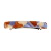 Patentspeld marmer colr_8 Haarspeld Patentspeld 9cm - Recht – Marmer Patroon – Bruin Creme Blauw