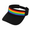 ZONNEKLEP-REGENBOOG-ZWART Zonneklep Verstelbaar – Regenboog – Zwart