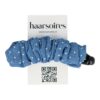 bananenklem jeans stof blauw_2 Haarspeld Bananenklem 11cm - Staartklem - Stippenprint Stof - Jeans Blauw