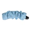 bananenklem jeans stof blauw_6 Haarspeld Bananenklem 11cm - Staartklem - Stippenprint Stof - Jeans Lichtblauw