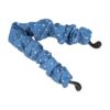 bananenklem jeans stof blauw_9 Haarspeld Bananenklem 11cm - Staartklem - Stippenprint Stof - Jeans Blauw