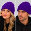 Beanie Muts - Effen - Paars