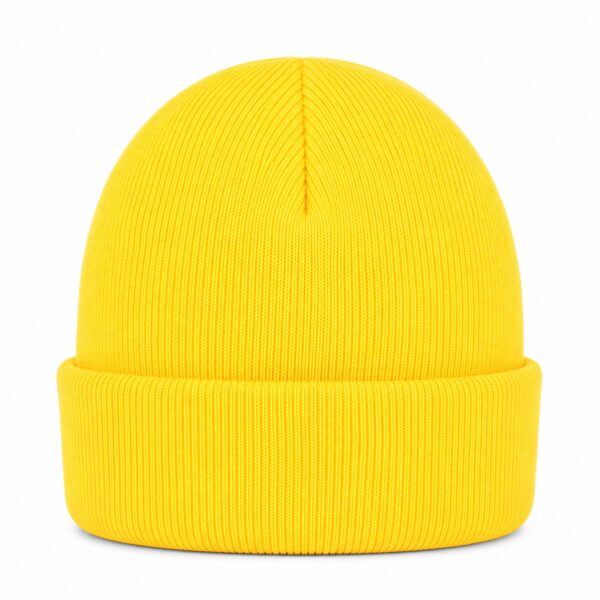 beanie-geel Beanie Muts - Basic - Unisex - Geel