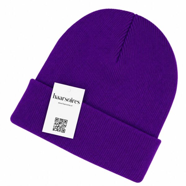 Beanie Muts - Effen - Paars