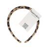 diadeem panter zachte gevuld_10 Haarband Diadeem 2cm – Zacht Gevuld – Panterprint Stof – Zwart Bruin