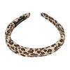diadeem panter zachte gevuld_3 Haarband Diadeem 2cm – Zacht Gevuld – Panterprint Stof – Zwart Bruin Creme