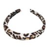 diadeem panter zachte gevuld_7 Haarband Diadeem 2cm – Zacht Gevuld – Panterprint Stof – Zwart Bruin Wit