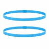 haarband-anti-slip-blauw Haarband Sport 1cm - Elastiek - Anti-slip - Blauw - Set van 2