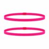Haarband Sport 1cm - Elastiek - Anti-slip - Fuchsia Roze - Set van 2