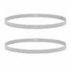 haarband-anti-slip-grijs Haarband Sport 1cm - Elastiek - Anti-slip - Grijs - Set van 2