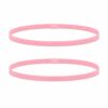 haarband-anti-slip-lichtroze Haarband Sport 1cm - Elastiek - Anti-slip - Lichtroze - Set van 2