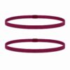 Haarband Sport 1cm - Elastiek - Anti-slip - Paars - Set van 2