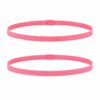 Haarband Sport 1cm - Elastiek - Anti-slip - Roze - Set van 2