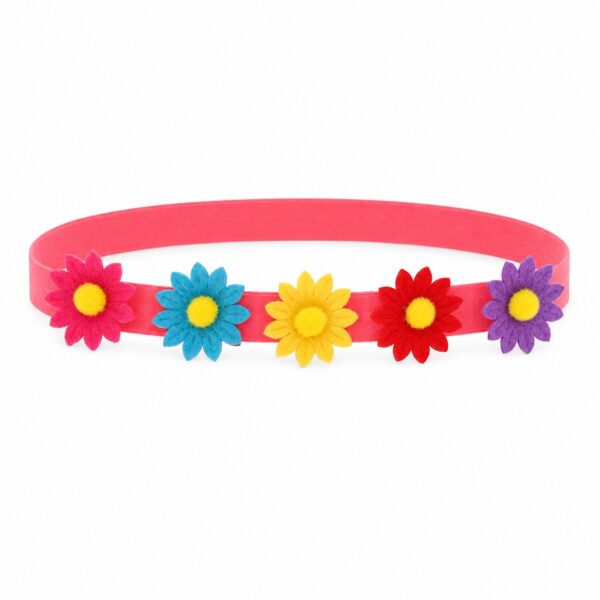 haarband-baby-bloemen-roze Haarband Baby - Bloemen - Multicolor Roze