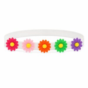 Haarband Baby - Bloemen - Multicolor Wit