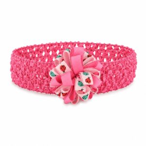 Haarband Baby - Strikje Lieveheersbeestje - Fuchsia Roze