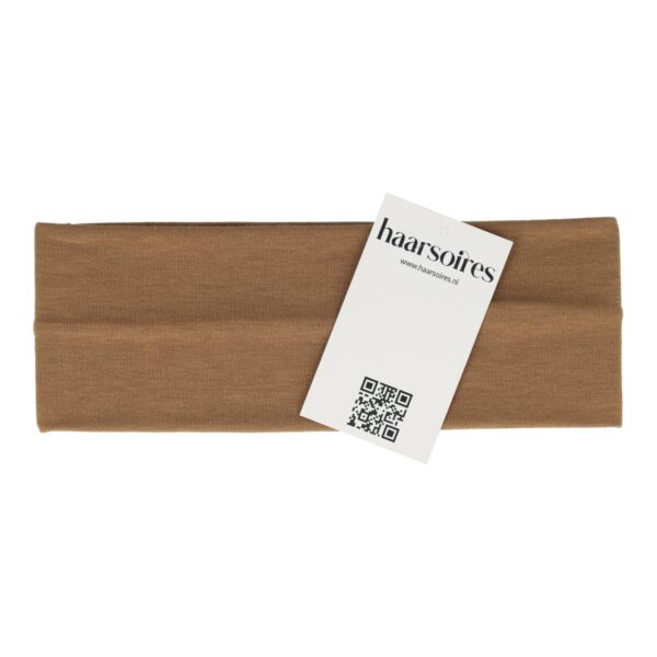 haarband-basic-8cm-bruin_2 Haarband Stof 8cm - Basic - Bruin