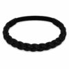Haarband Gevlochten 2cm - Kraaltjes - Jersey - Zwart