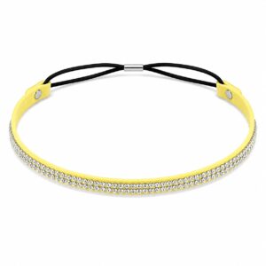 haarband-glitter-steentjes-geel Haarband Glitter - Strass Steentjes - Geel