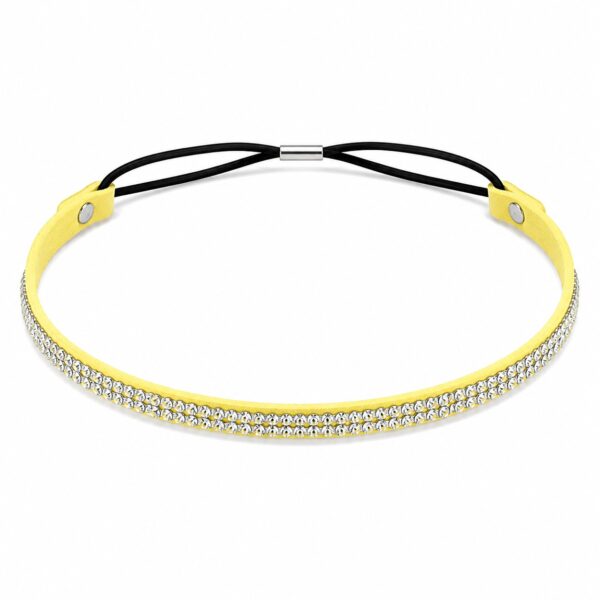haarband-glitter-steentjes-geel Haarband Glitter - Strass Steentjes - Geel