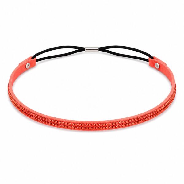 haarband-glitter-steentjes-rood Haarband Glitter - Strass Steentjes - Rood