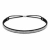 Haarband Glitter - Strass Steentjes - Zwart Zilver