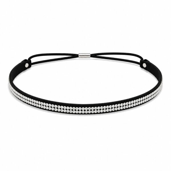 Haarband Glitter - Strass Steentjes - Zwart Zilver