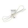 haarband knoop elastiek sport set_2 Haarband Sport 1cm - Glitter - Dun Effen Geknoopt – Zilver Wit - Set van 2