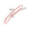 haarband knoop elastiek sport set_3 Haarband Sport 1cm - Glitter - Dun Effen Geknoopt - Wit Roze - Set van 2
